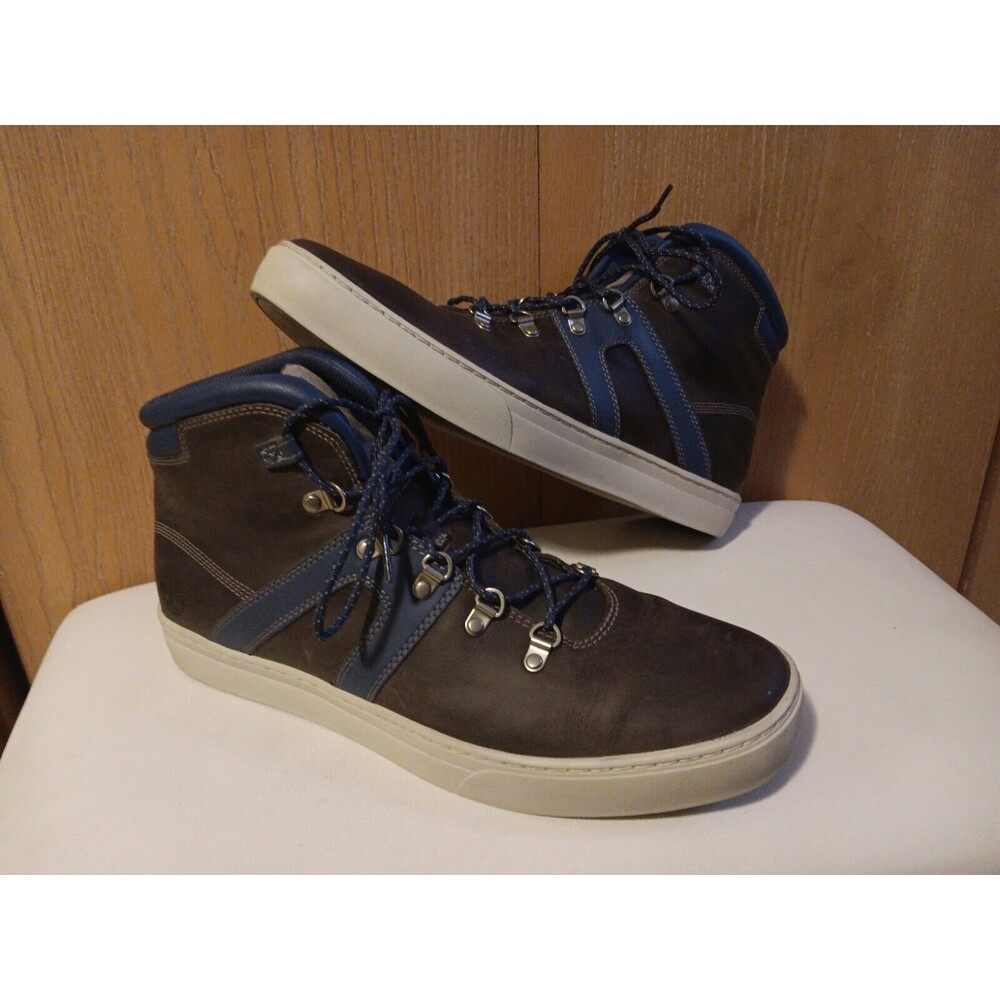 Mens Timberland Ortholite Brown/Blue/White Sole Dauset Cup Hiker Boots Size 13